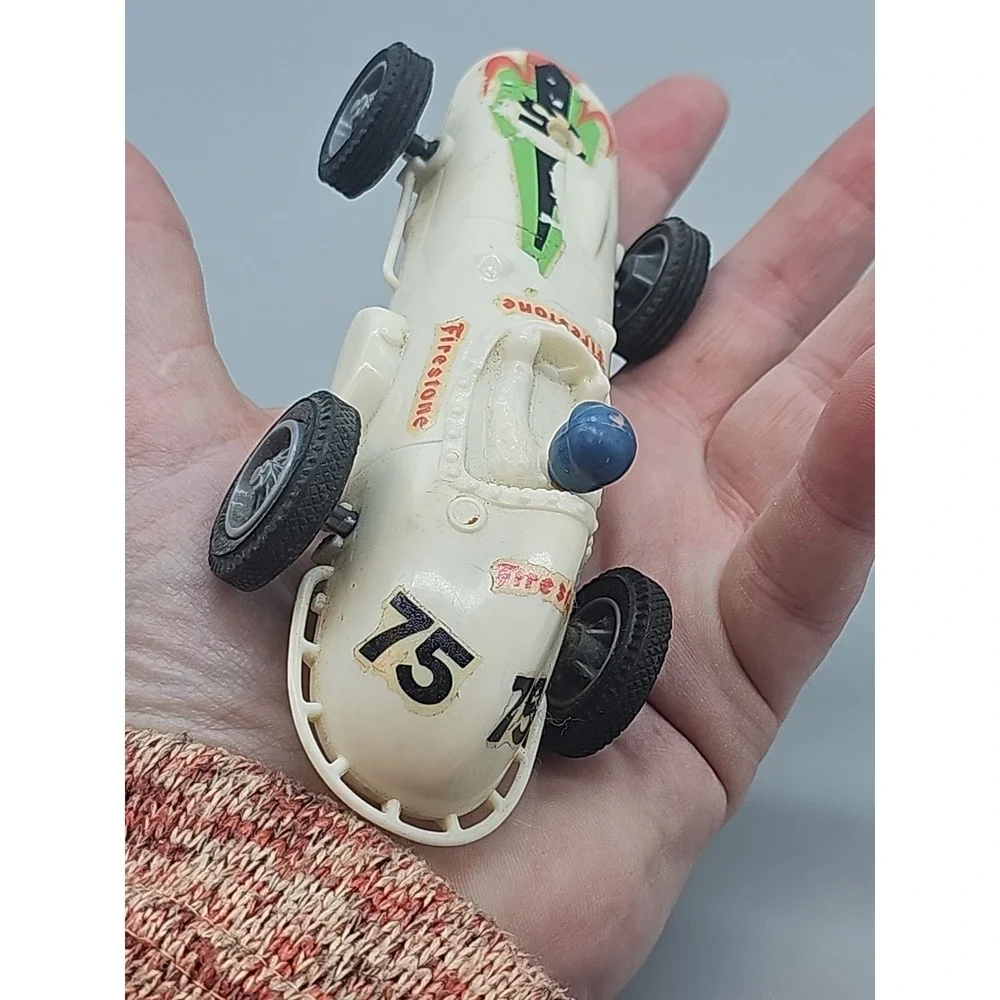 Vintage 1964 White Eldon Roadster Racing Indy Slot Car‎ 1/32 Scale Untested